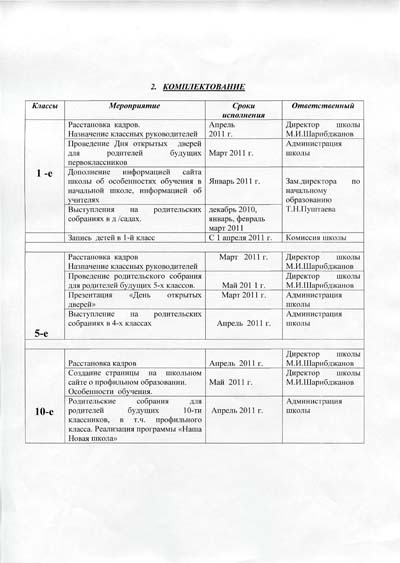 приказ по школе по подготовке к новому учебному году